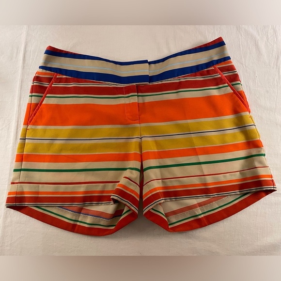 Outback Red Multicolored Striped Dress Shorts Size 10 - Picture 3 of 12